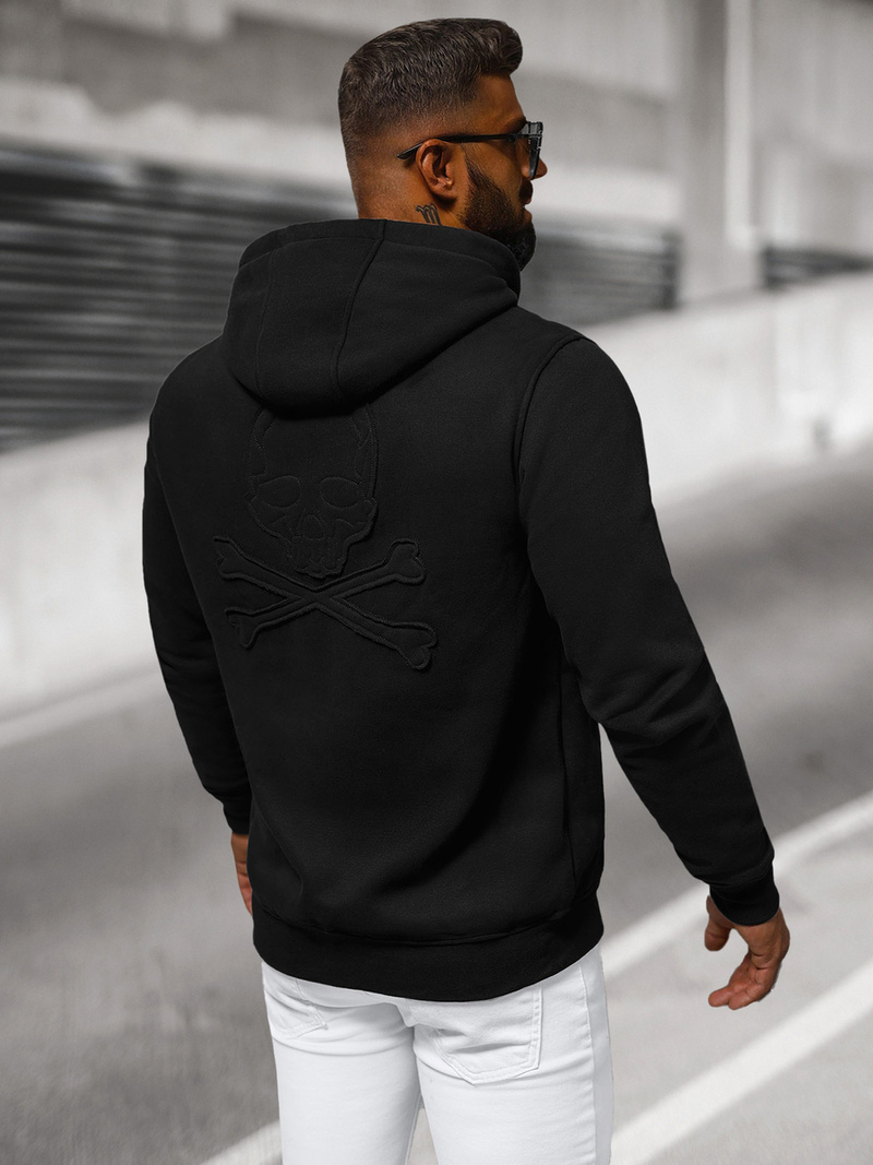 Men's Hoodie - Black OZONEE NB/MF2003