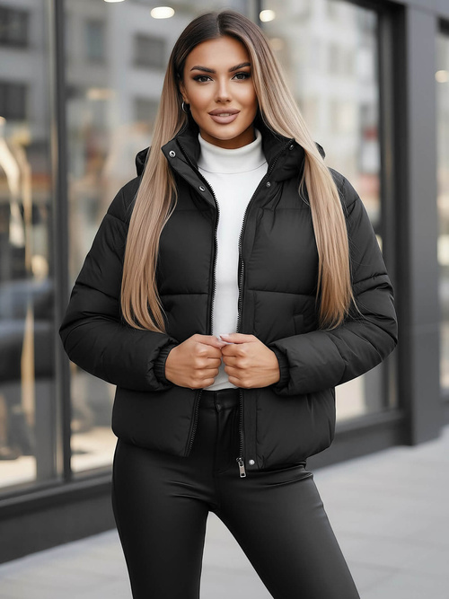 Women's Jacket - Black OZONEE JS/16M9188/392Z