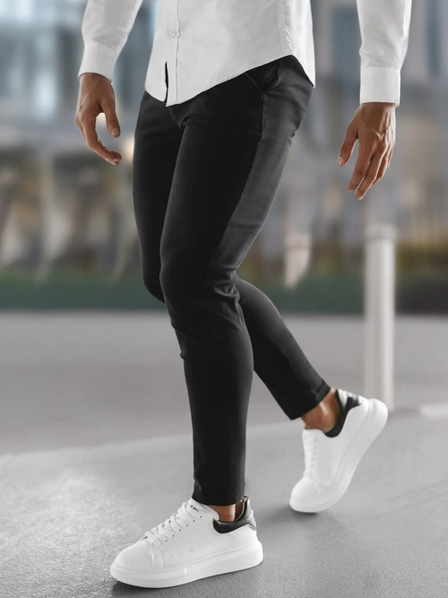 Men's Chinos - Black OZONEE O/P4049Z