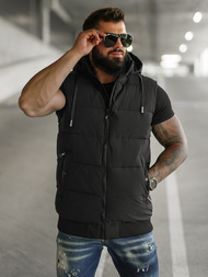 Men's Gilet - Black OZONEE JS/32M1780/392Z