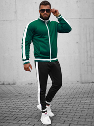 Men's Tracksuit - Green-Black OZONEE JS/8C99/22BZ