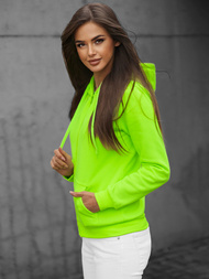 Women's Hoodie - Green neon OZONEE JS/W03Z