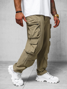 Men's Trousers - Dark Beige OZONEE O/PS5528