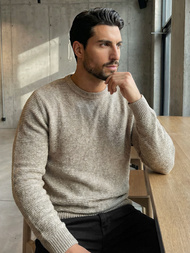 Men's Jumper - Beige OZONEE JS/59B3600/155