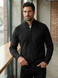 Men's Jumper - Black OZONEE JS/59B3611/3