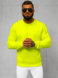 Men's Sweatshirt - Yellow neon OZONEE JS/2001-10Z