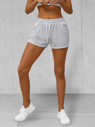 Women's sweat shorts - grey OZONEE JS/8K208/2