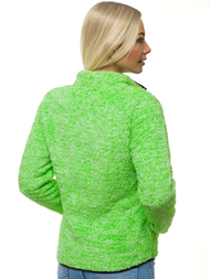 Women's Sweatshirt - Green neon OZONEE JS/HH009/52