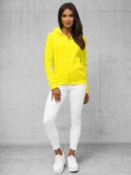 Women's Hoodie - Yellow neon OZONEE JS/W03Z