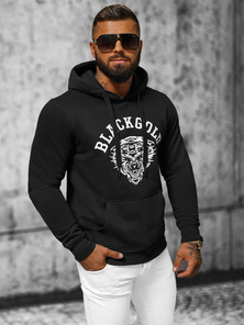 Men's Hoodie - Black OZONEE NB/MF2007