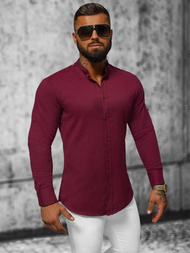 Men's Shirt - Burgundy OZONEE O/V57