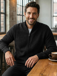 Men's Jumper - Black OZONEE JS/59B3611/3