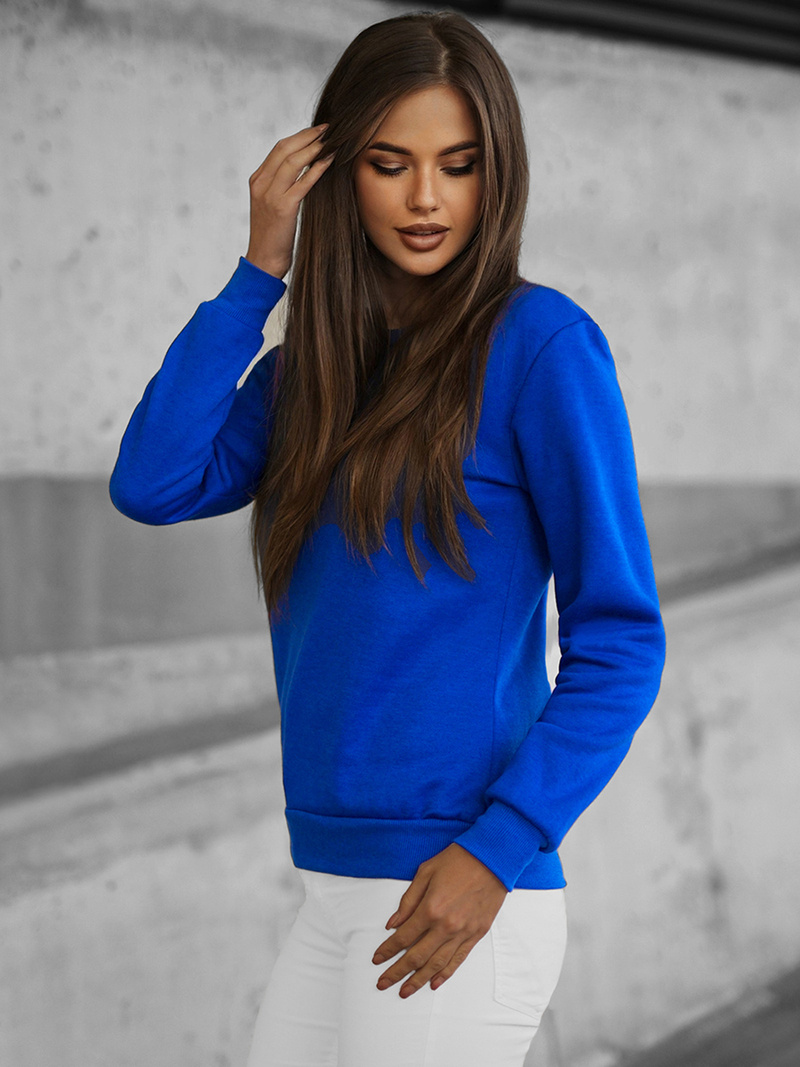 Women's Sweatshirt - Cobalt OZONEE JS/W01Z