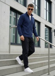 Men's Sweatshirt - Navy blue OZONEE JS/HH016/25